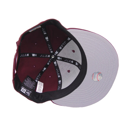 Houston Astros Custom New Era 9FIFTY Snapback Cap Maroon maroon Undervisor View