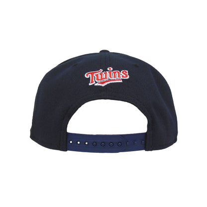 Minnesota Twins Custom 9FIFTY New Era Cap Navy small Logo navy Back View