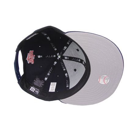Minnesota Twins Custom 9FIFTY New Era Cap Navy small Logo navy Undervisor View