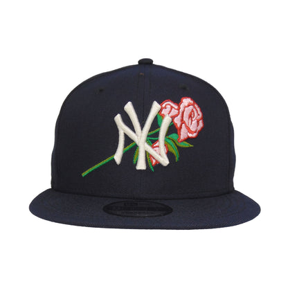 New York Yankees 9FIFTY New Era Snapback Cap Rose Navy navy Front View
