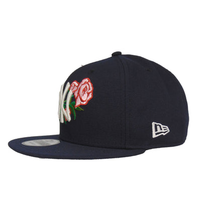New York Yankees 9FIFTY New Era Snapback Cap Rose Navy navy Side View