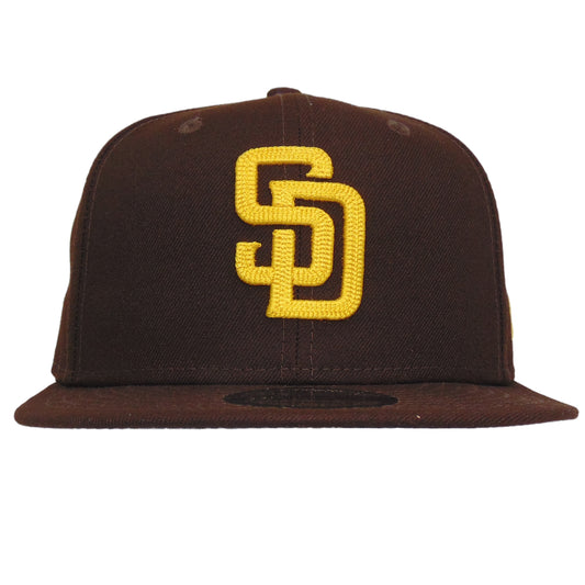 San Diego Padres Custom New Era 9fifty Snapback Cap Burnt Wood Chainstitch
