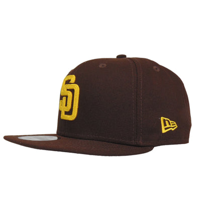 San Diego Padres Custom New Era 9fifty Snapback Cap Burnt Wood Chainstitch