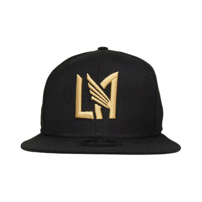 Los Angeles FC New Era 9FIFTY Snap back Cap black black Front View
