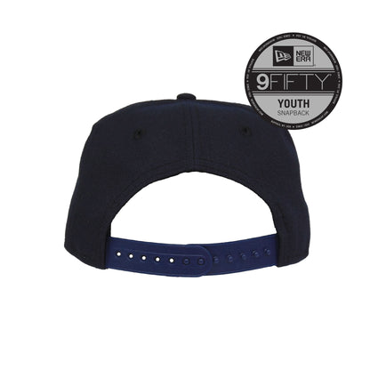 YOUTH Tacoma Rainiers 9FIFTY New Era Snap Back Rhubarb Navy navy Back View