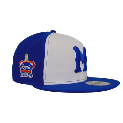 Montreal Royals Custom 9FIFTY New Era Snapback Cap royal white blue
white Side View