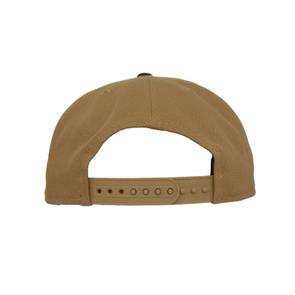 Gwinnett Stripers Custom 9FIFTY New Era Snapback Cap khaki khaki
dark green Back View