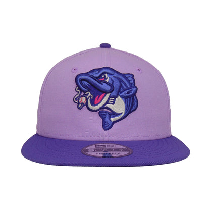 Gwinnett Stripers Custom 9FIFTY New Era Snapback Cap lavender purple
light purple Front View