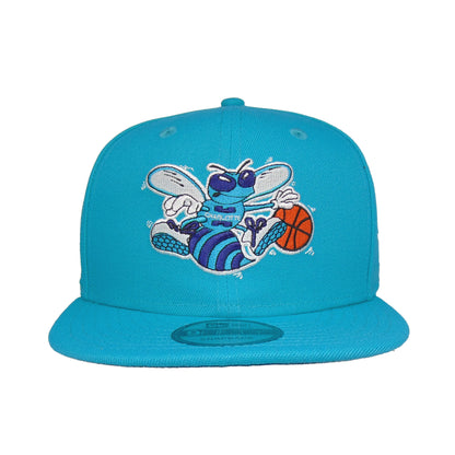 Charlotte Hornets 9FIFTY New Era Snapback Cap Teal teal Front View