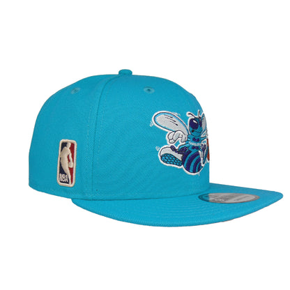 Charlotte Hornets 9FIFTY New Era Snapback Cap Teal teal Side View