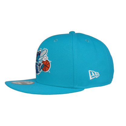 Charlotte Hornets 9FIFTY New Era Snapback Cap Teal teal Back View