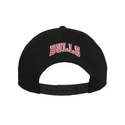 Chicago Bulls Custom New Era 9FIFTY Snapback Cap Black black Back View