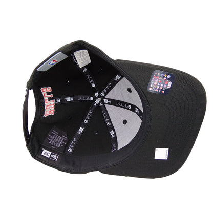Chicago Bulls Custom New Era 9FIFTY Snapback Cap Black black Undervisor View