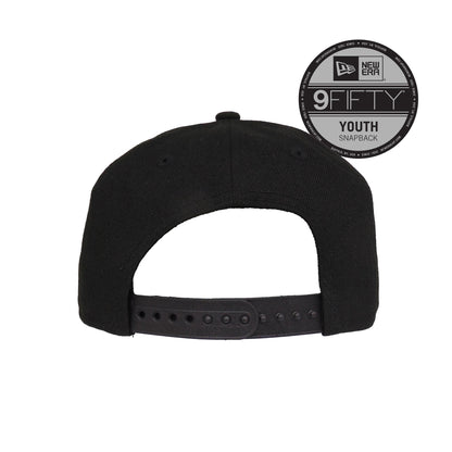 YOUTH Chicago Bulls Custom New Era Snapback Cap black red Back View