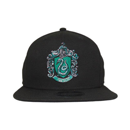 Harry Potter New Era 9FIFTY Snapback Cap Slytherin black Front View