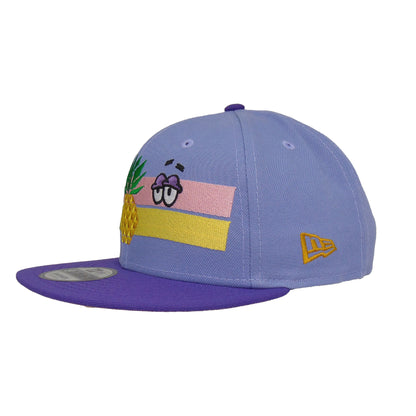 Sponge Bob Custom New Era Snapback 9FIFTY Cap Lavender Purple purple
light purple Side View