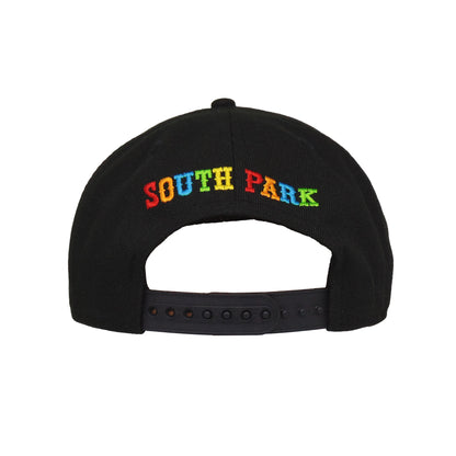 SOUTH PARK Kenny Custom New Era 9FIFTY Snapback cap Black black 
burnt orange Back View