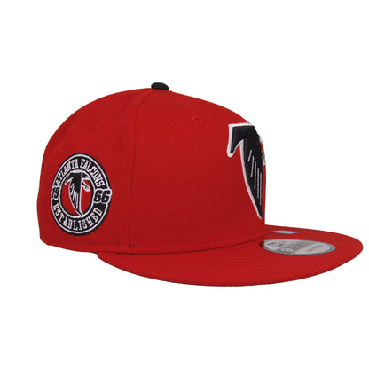 Atlanta Falcons Custom New Era 9FIFTY Snapback Cap Red `66 red Side View
