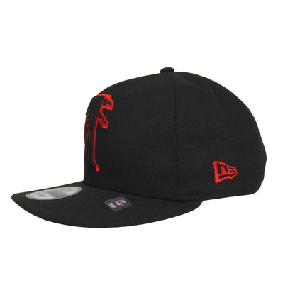 Atlanta Falcons Custom New Era 9FIFTY Snapback Cap BRED black Side View