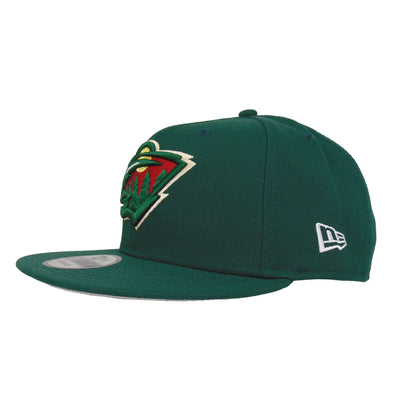 MInnesota Wild New Era 9FIFTY Snapback Cap Dark Green dark green Side View