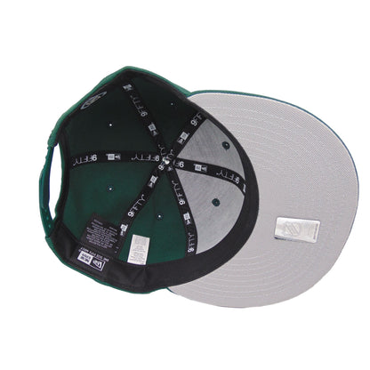 MInnesota Wild New Era 9FIFTY Snapback Cap Dark Green dark green Undervisor View