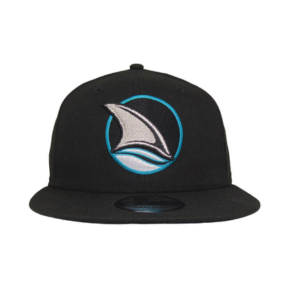 San Jose Sharks New Era 9FIFTY Snapback Cap black black Front View