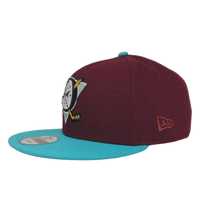 Anaheim Ducks New Era 9FIFTY Snapback Cap Alpine Team teal Side View