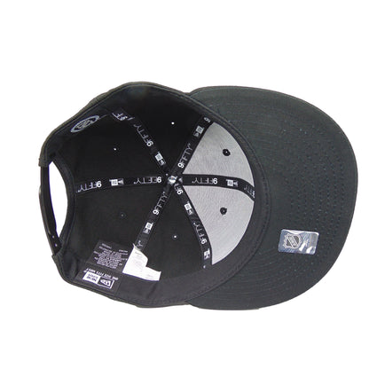 Anaheim Ducks Custom New Era 9FIFTY Snapback Cap Black black Undervisor View