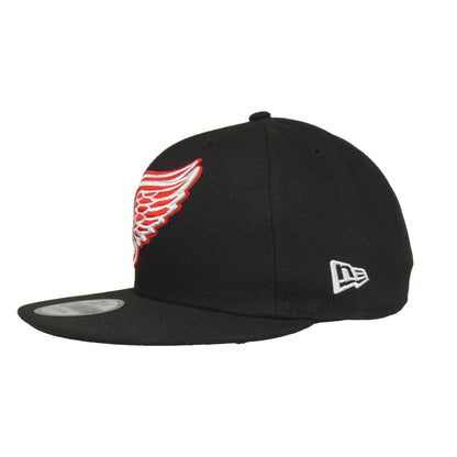 Detroit Redwings New Era 9FIFTY Snapback Cap black black Side View