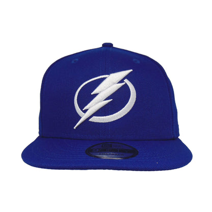 Tampa Bay Lightning New Era 9FIFTY Snapback Cap Dark Royal blue Front View