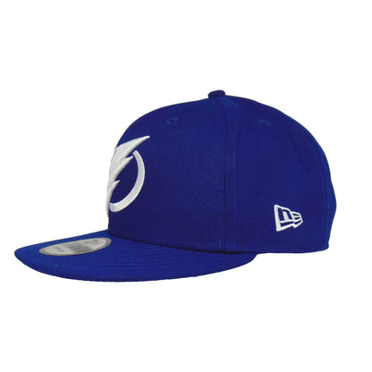 Tampa Bay Lightning New Era 9FIFTY Snapback Cap Dark Royal blue Side View