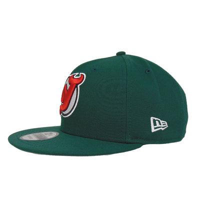 New Jersey Devils New Era 9FIFTY Snapback Cap Dark Green 25th dark green Back View