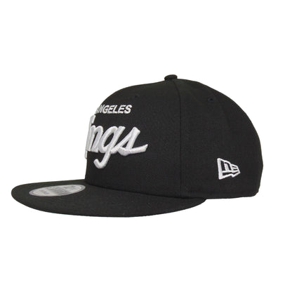 Los Angeles Kings New Era 9FIFTY Snapback Cap black script dark green Back View
