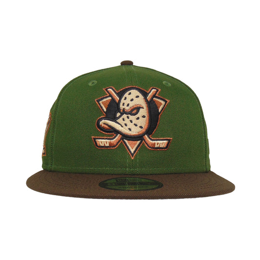 Anaheim Ducks New Era 9FIFTY Snapback Cap Alpine Green 30th