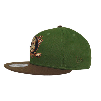 Anaheim Ducks New Era 9FIFTY Snapback Cap Alpine Green 30th dark green Back View