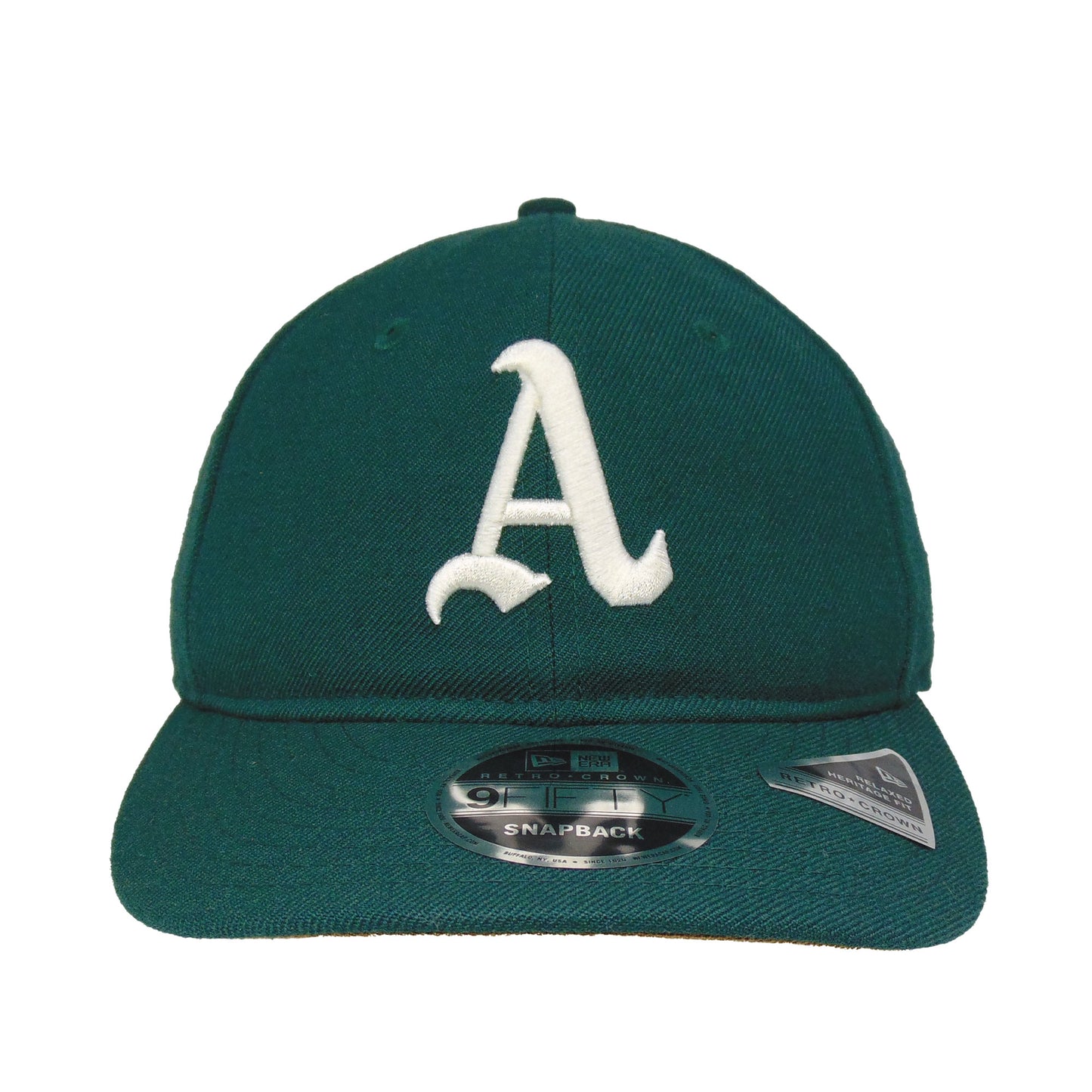 Oakland Athletics Custom 9FIFTY Retro Crown New Era Cap DGRN