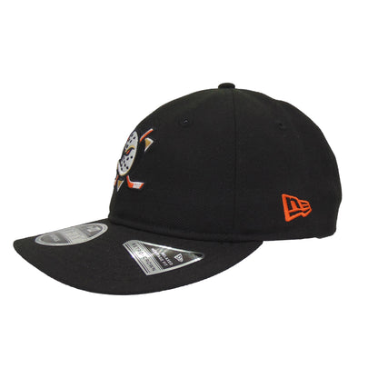 Anaheim Ducks Custom 9FIFTY Retro Crown New Era Cap black black Side View