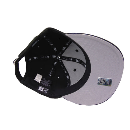 Anaheim Ducks Custom 9FIFTY Retro Crown New Era Cap black black Undervisor View