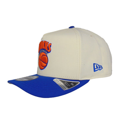 New York Knicks 9FIFTY AF New Era Snapback Cap chrome royal chrome
blue Side View