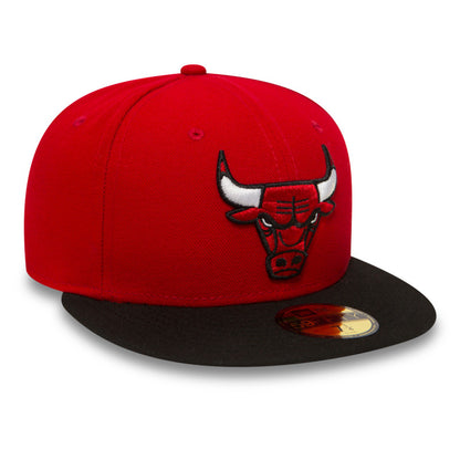 Chicago Bulls Basic New Era 59FIFTY Cap BRED red
black  Side View