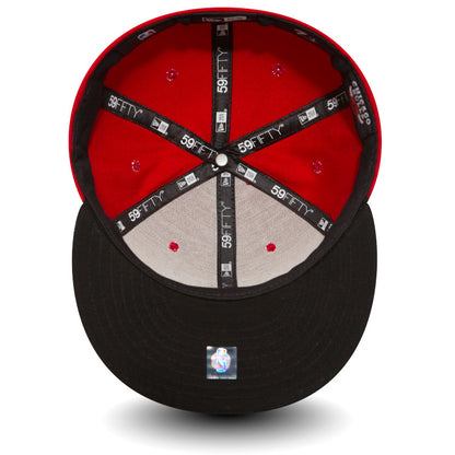 Chicago Bulls Basic New Era 59FIFTY Cap BRED red
black  Undervisor View