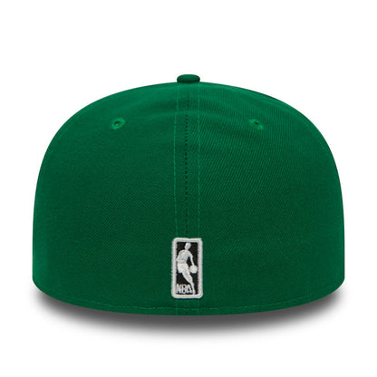 Boston Celtics Basic 59FIFTY New Era Cap Kelly Black black 
green Back View