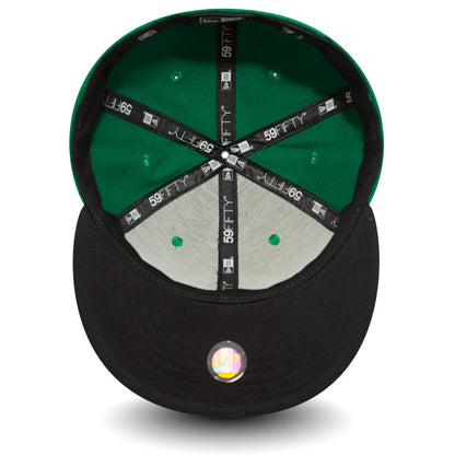 Boston Celtics Basic 59FIFTY New Era Cap Kelly Black black 
green Undervisor View