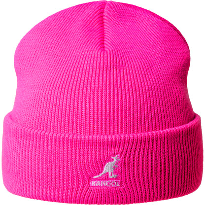 Kangol Pull On Beanie Electric Pink fuchsia Front View