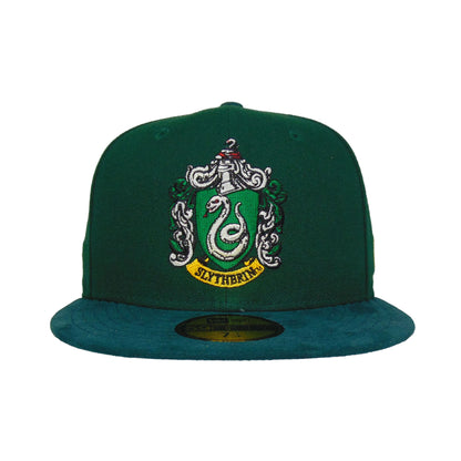 Harry Potter x JF exclusive New Era 59FIFTY Cap Slytherin dark green Front View