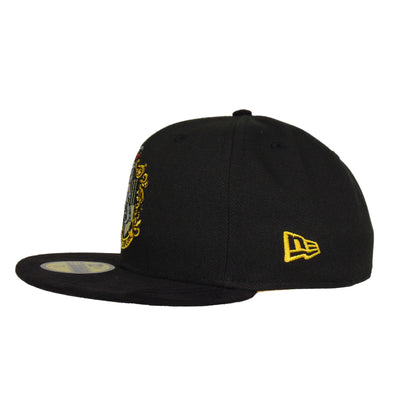 Harry Potter x JF exclusive New Era 59FIFTY Cap Hufflepuff black Side View