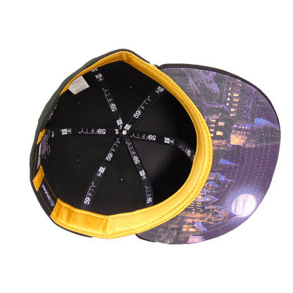 Harry Potter x JF exclusive New Era 59FIFTY Cap Hufflepuff black Undervisor View