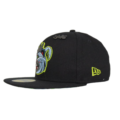 JustFitteds x Skam2 Night Bear 59FIFTY New Era Cap Black