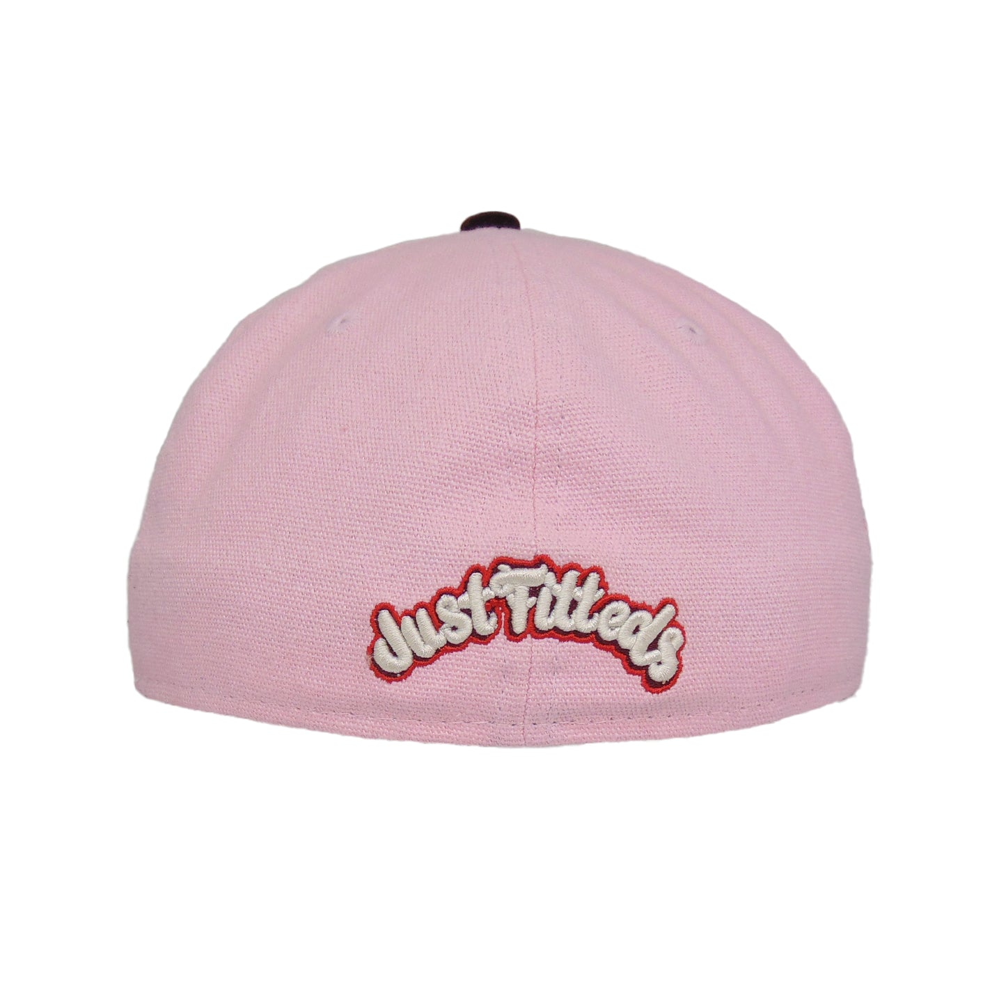 JustFitteds Black Cat Head New Era 59FIFTY Cap Pink Maroon