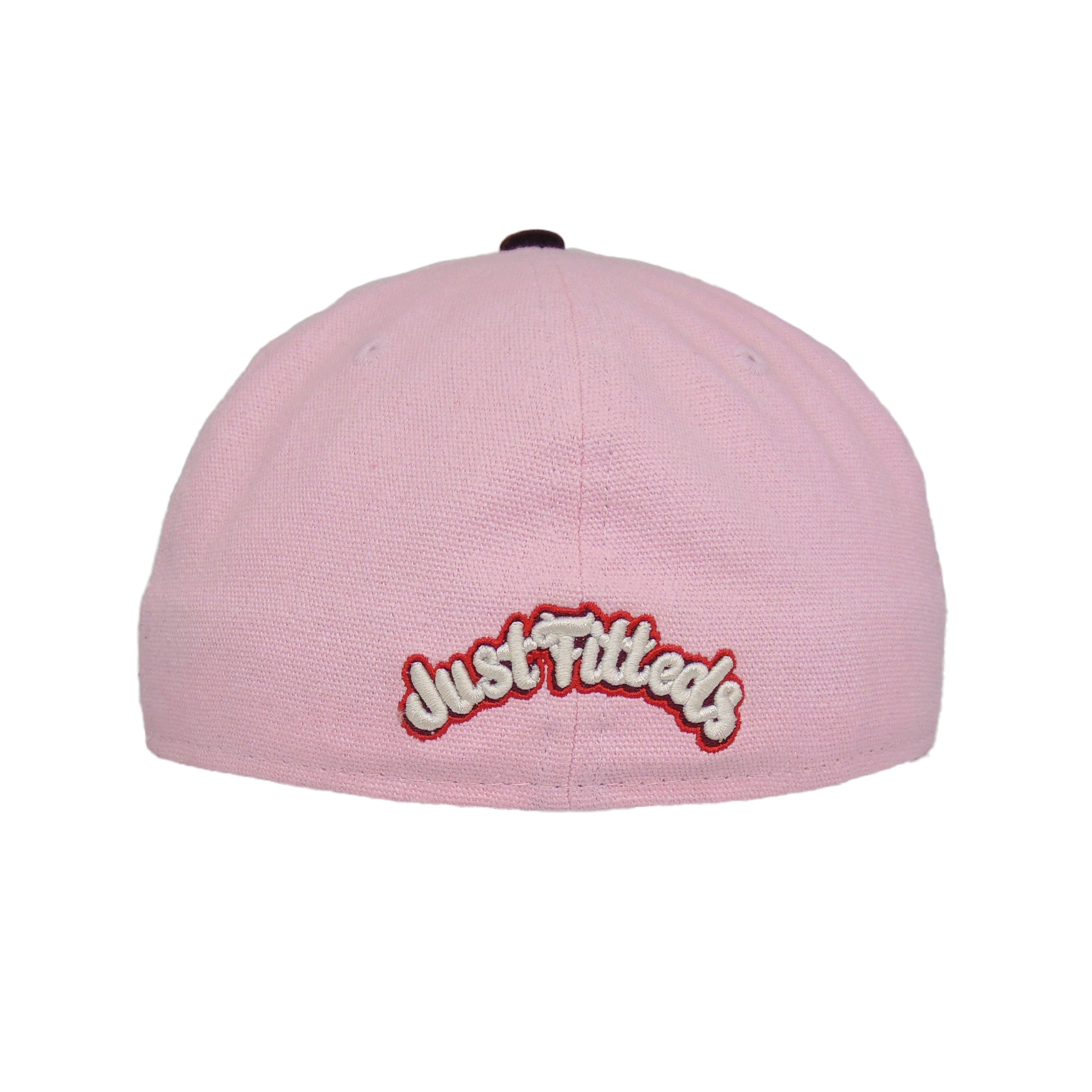 JustFitteds Black Cat Head New Era 59FIFTY Cap Pink Maroon